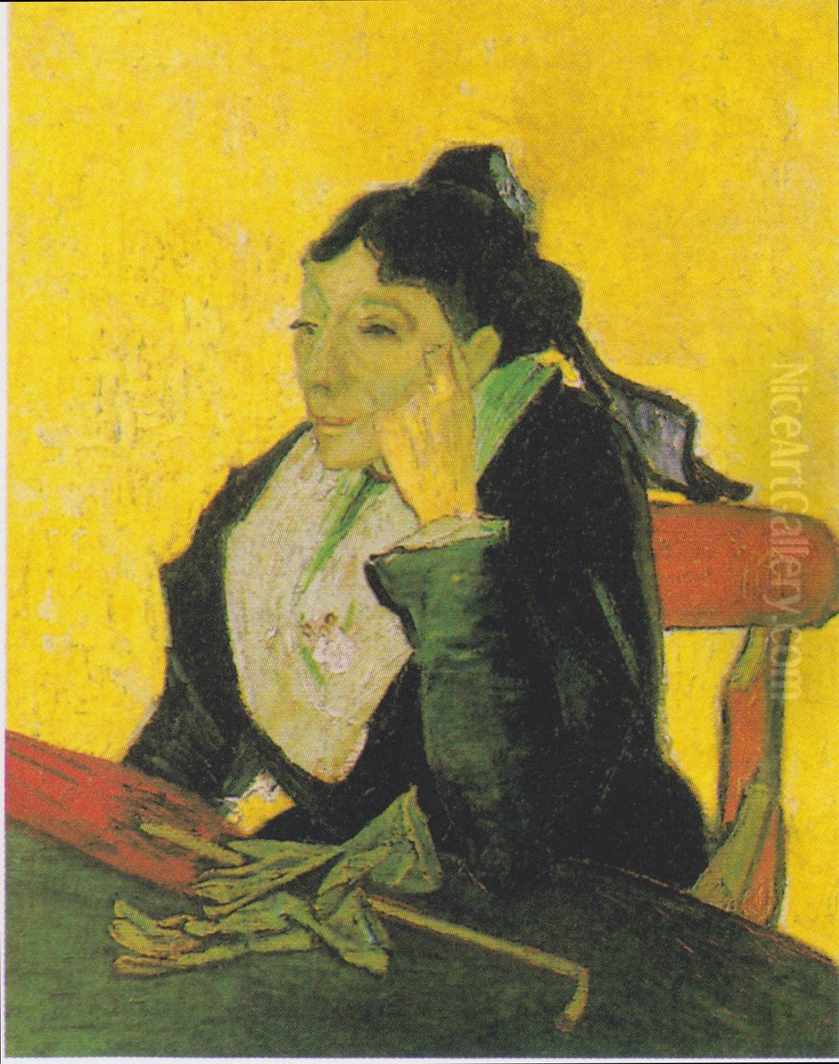 L' Arlesienne - Madame Ginoux mit Handschuhen und Schirm Oil Painting by Vincent Van Gogh