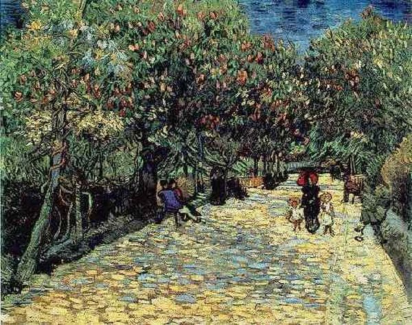 Kastanienallee im Park von Arles Oil Painting by Vincent Van Gogh