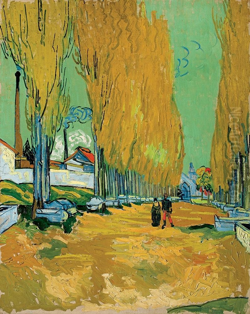 Les Alyscamps, Avenue in Arles Oil Painting by Vincent Van Gogh