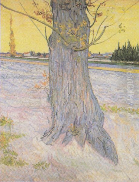 Stamm einer alten Eibe Oil Painting by Vincent Van Gogh