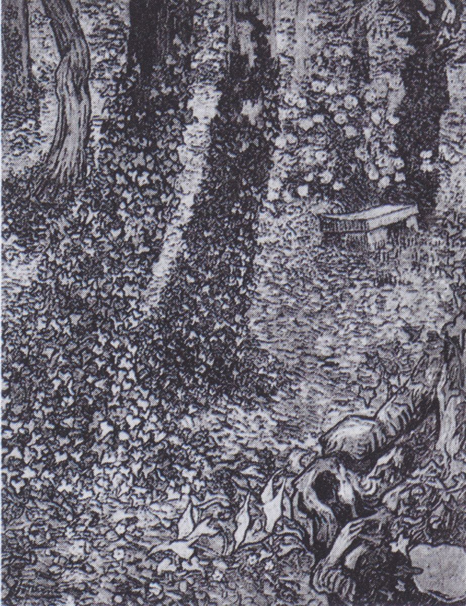 Trees with ivy in the garden of the hospital of Saint-Paul Oil Painting by Vincent Van Gogh