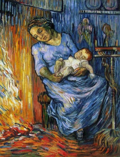 The Man is at Sea (after Demont-Breton) Oil Painting by Virginie Demont-Breton