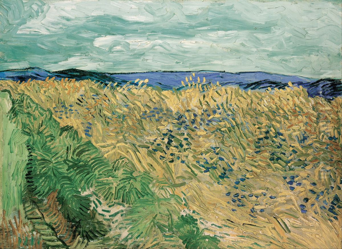 Wheatfield With Cornflowers Oil Painting by Vincent Van Gogh