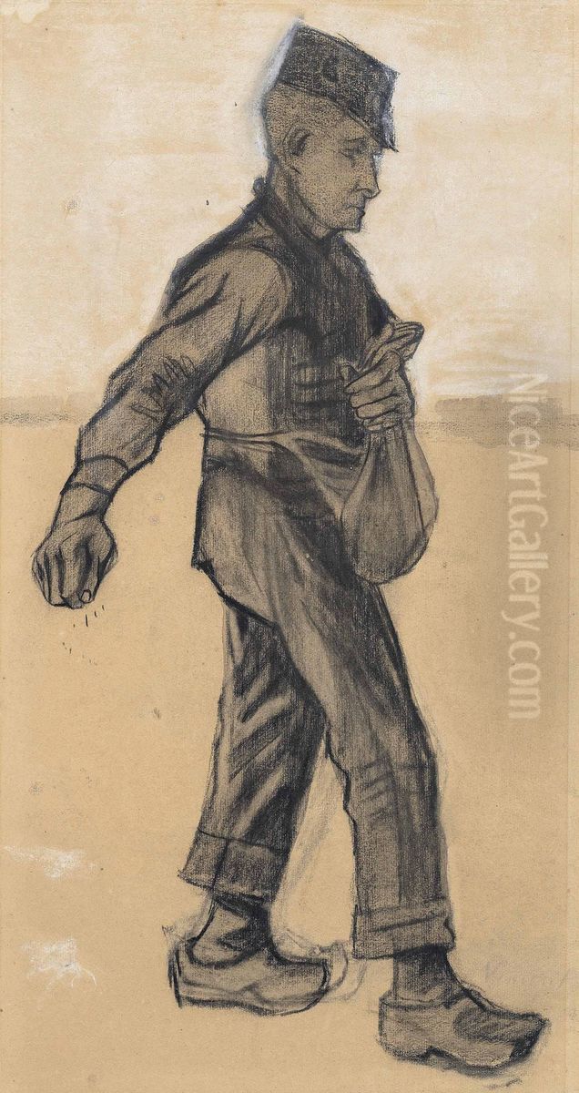 The Sower:Facing Right Oil Painting by Vincent Van Gogh