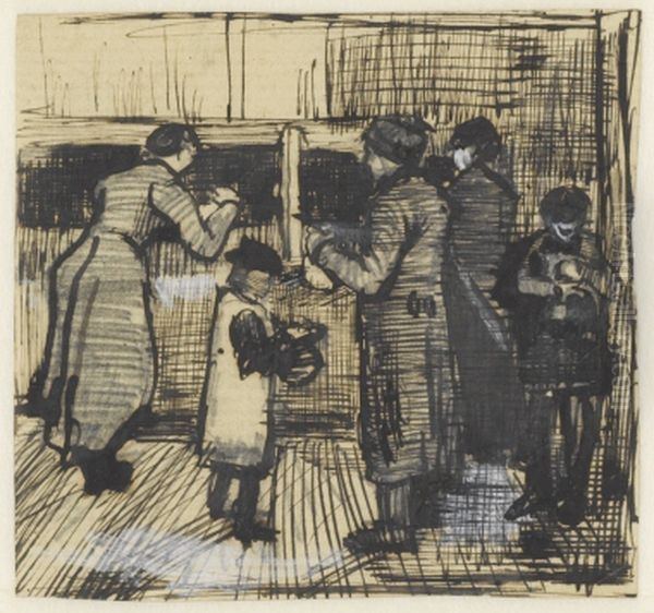 The Public Soup Kitchen Oil Painting by Vincent Van Gogh