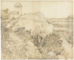 Hill with the ruins of Montmajour