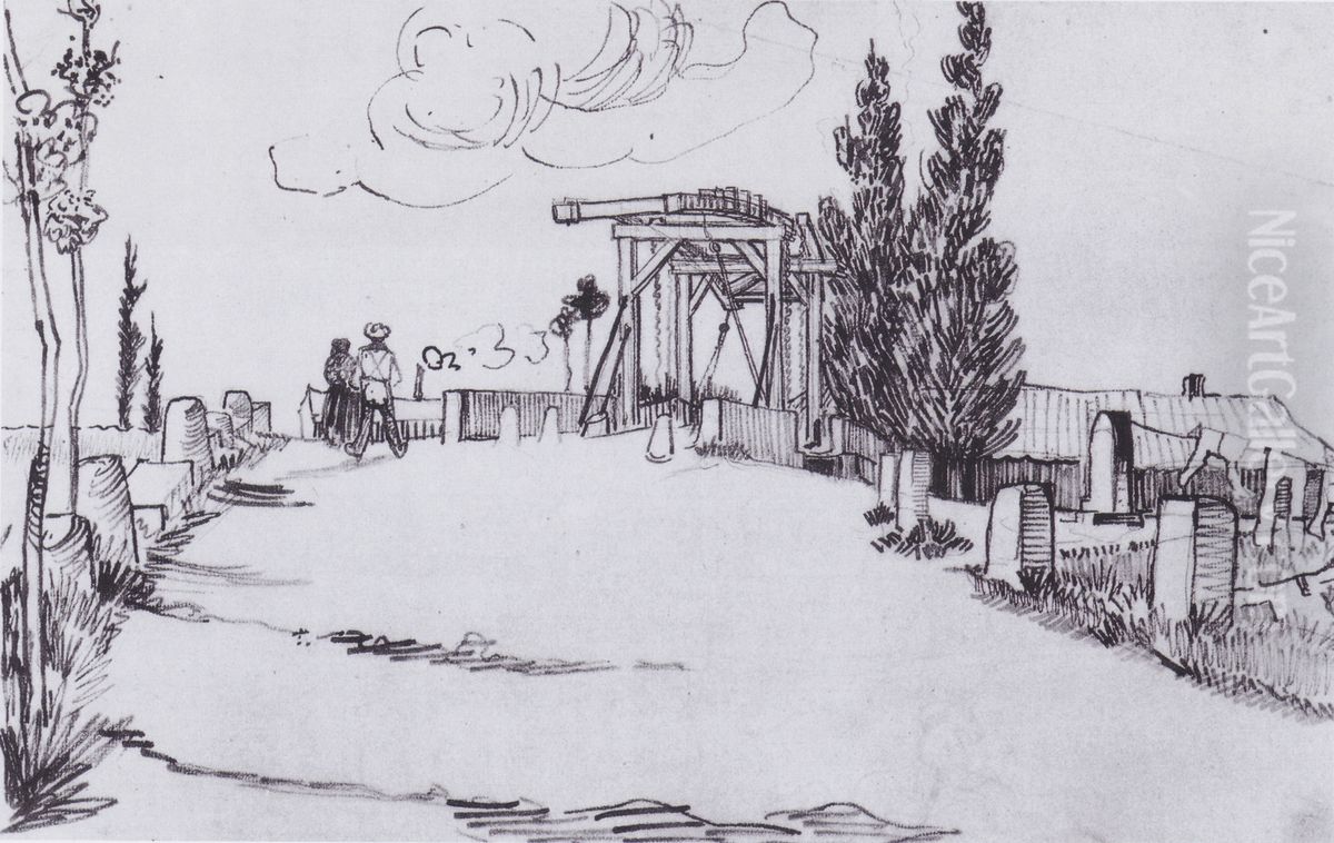Die Brucke von Langlois in Arles Oil Painting by Vincent Van Gogh