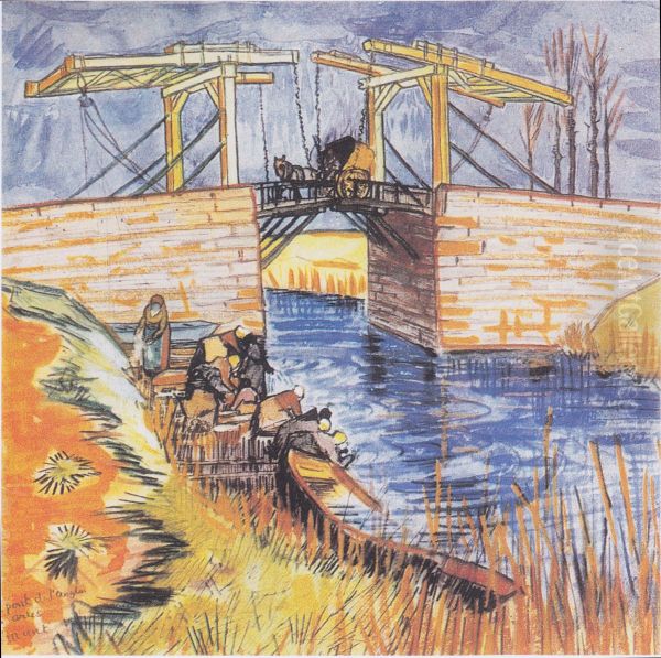 The Bridge of Langlois at Arles Oil Painting by Vincent Van Gogh