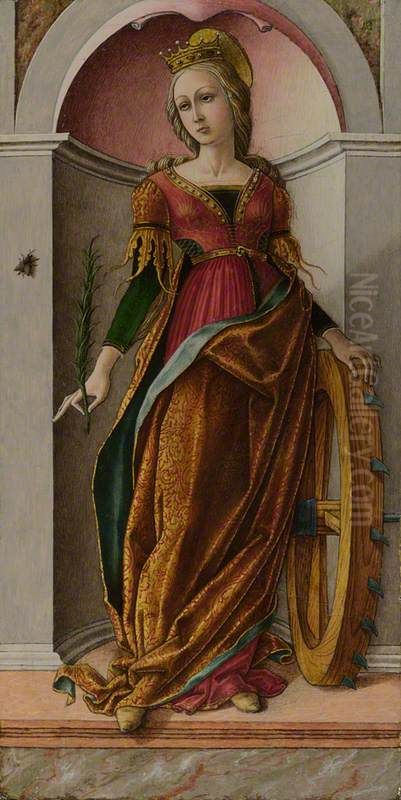 Saint Catherine of Alexandria Oil Painting by Carlo Crivelli