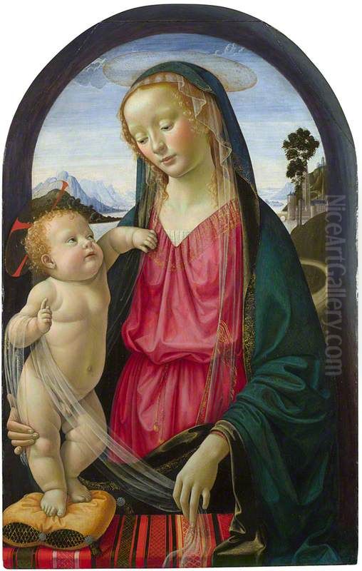 The Virgin and Child Oil Painting by Ghirlandaio Domenico