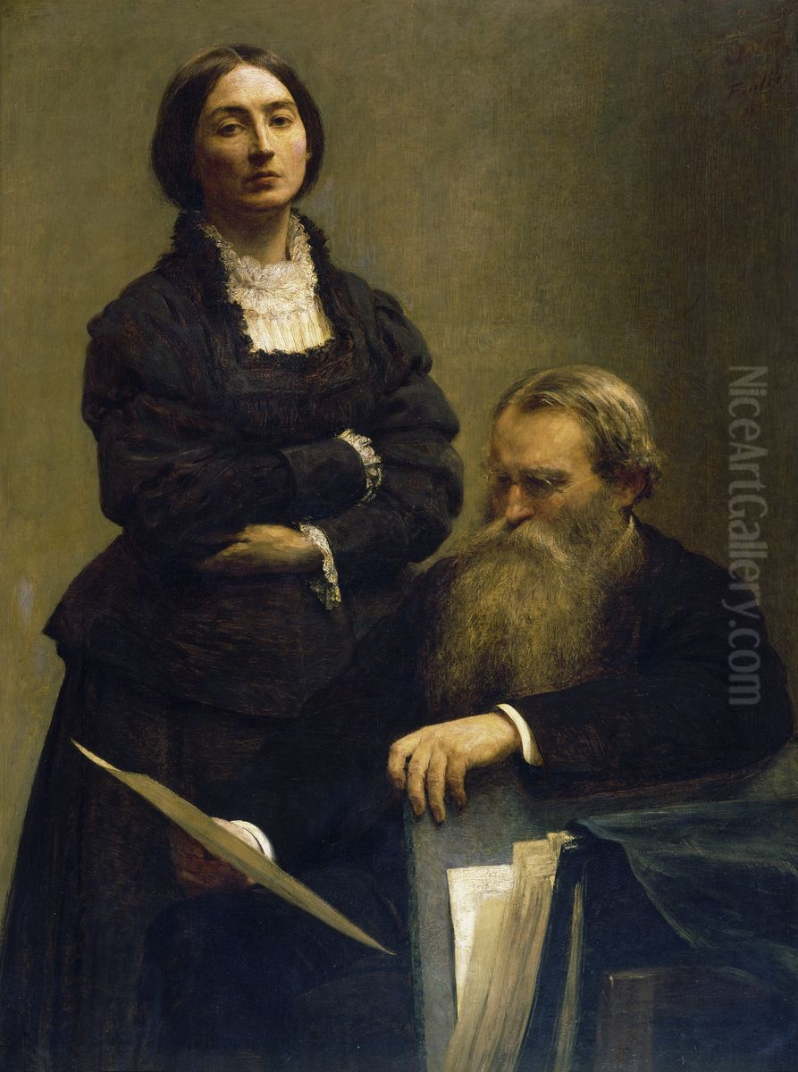 Mr and Mrs Edwin Edwards Oil Painting by Henri Fantin-Latour
