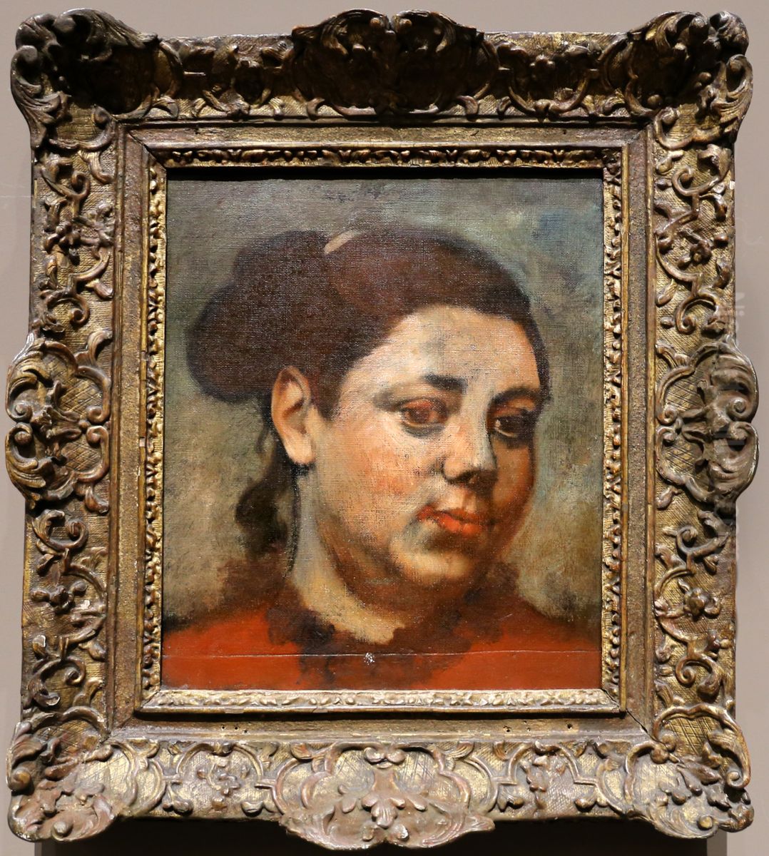 Head of a Woman Oil Painting by Edgar Degas Head of a Woman Oil Painting by Edgar Degas