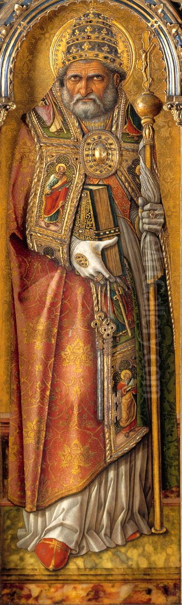 Saint Peter Oil Painting by Carlo Crivelli