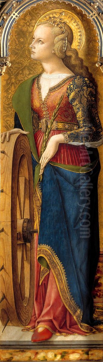 Saint Catherine of Alexandria Oil Painting by Carlo Crivelli