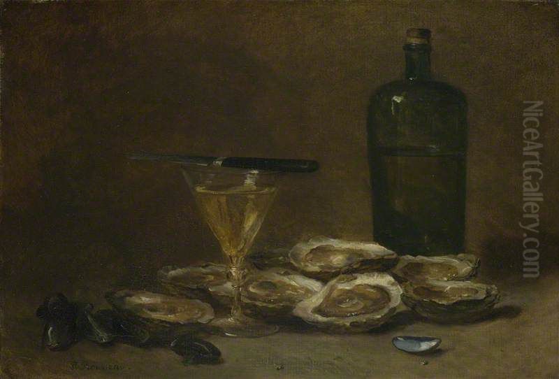 Still Life with Oysters Oil Painting by Philippe Rousseau Still Life with Oysters Oil Painting by Philippe Rousseau