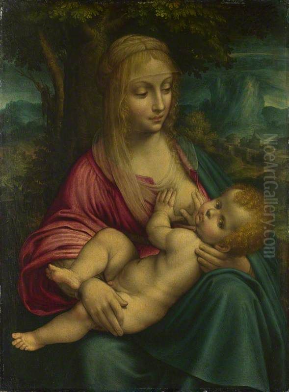 The Virgin and Child Oil Painting by Leonardo Da Vinci