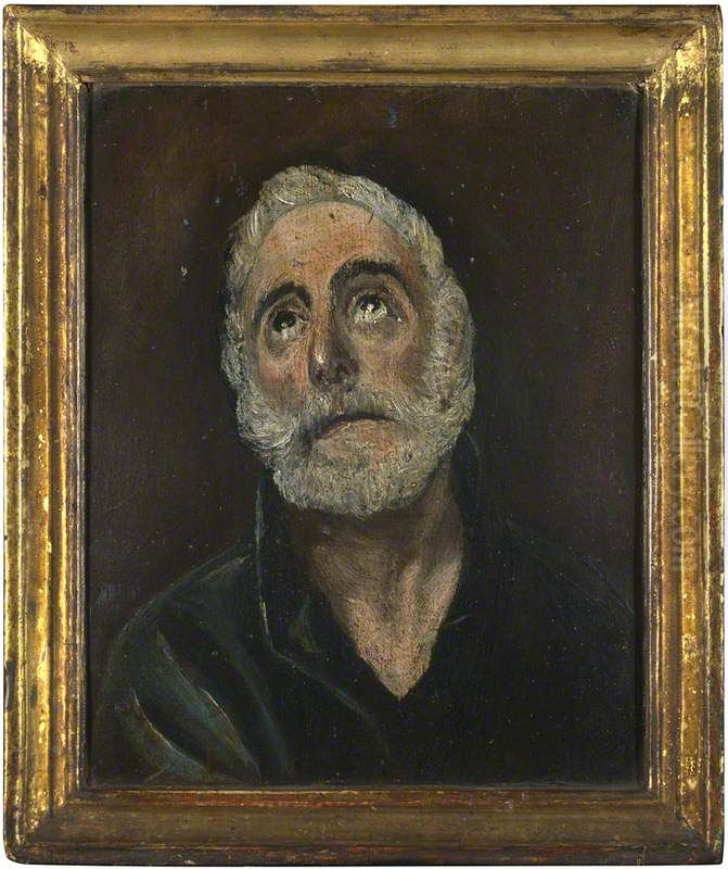 Saint Peter Oil Painting by El Greco