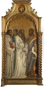 Saints Bernard, Scholastica, Benedict and John