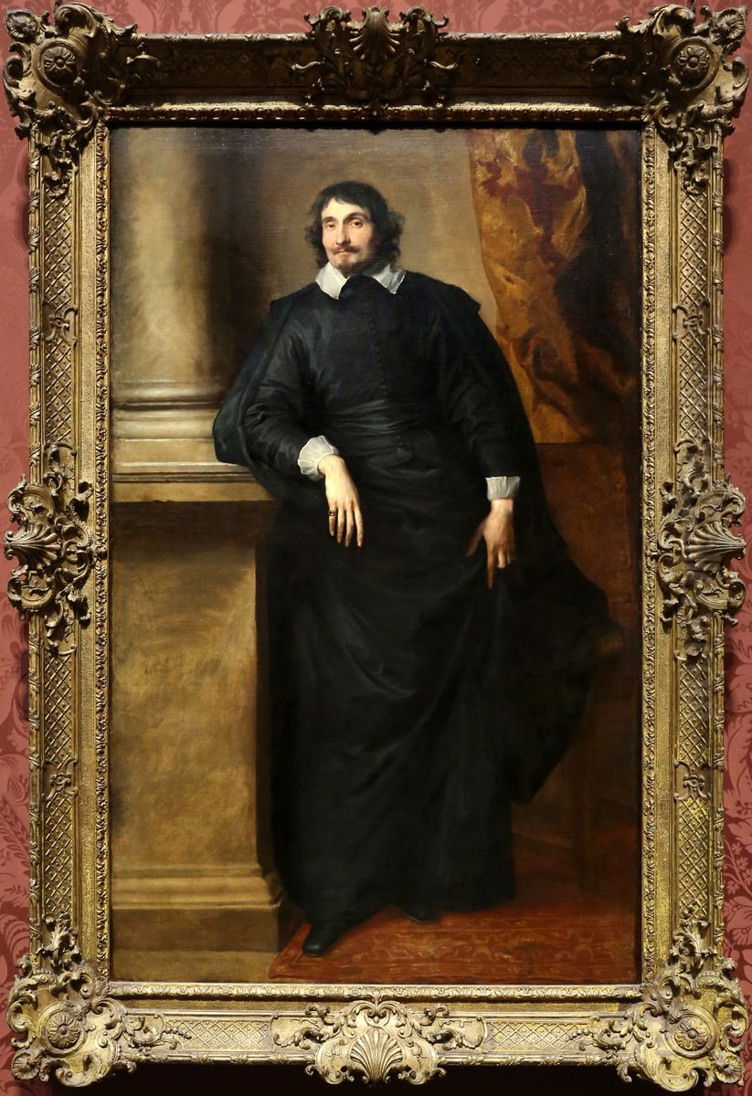 Portrait of the Abbe Scaglia Oil Painting by Sir Anthony Van Dyck