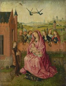 Vierge a l'Enfant avec saints et donateur.