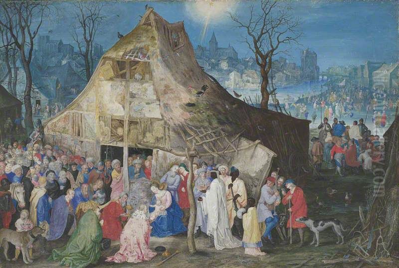 The Adoration of the Kings Oil Painting by Jan Brughel