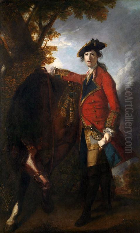 Captain Robert Orme Oil Painting by Of Sir Joshua Reynolds