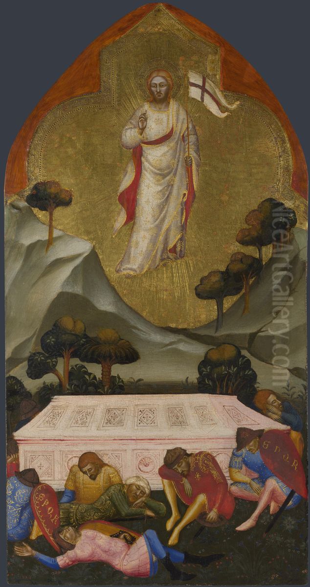 Upper Tier Panel Oil Painting by Jacopo di Cione