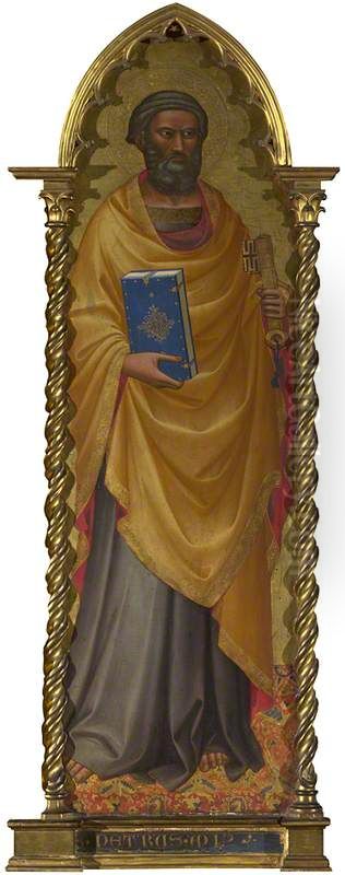 Left Main Tier Panel Oil Painting by Niccolo di Pietro Gerini