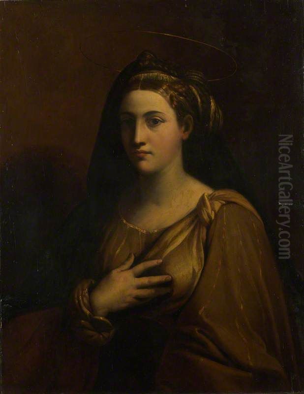 A Female Saint Oil Painting by Dosso Dossi
