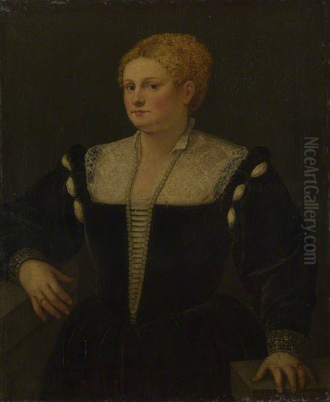 Portrait of a Woman (perhaps Pellegrina Morosini Capello) Oil Painting by Titian