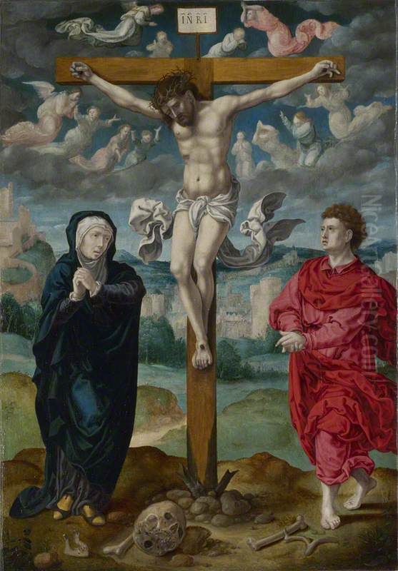 Central Panel Oil Painting by Pieter Coecke Van Aelst