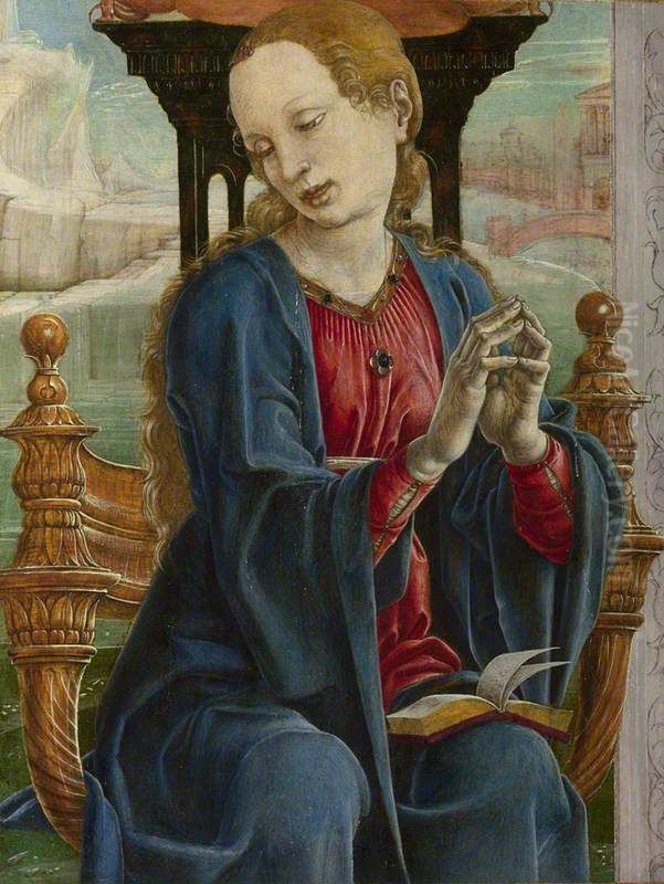 The Virgin Annunciate Oil Painting by Cosimo Tura