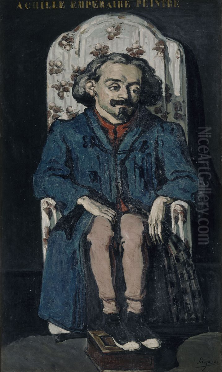 Achille Emperaire Oil Painting by Paul Cezanne