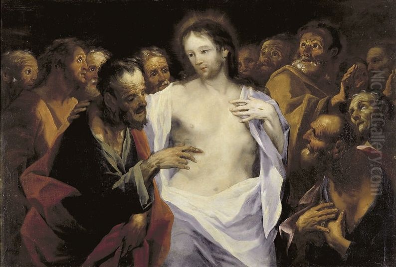 Jezus i niewierny Tomasz, I Oil Painting by Franciszek Smuglewicz