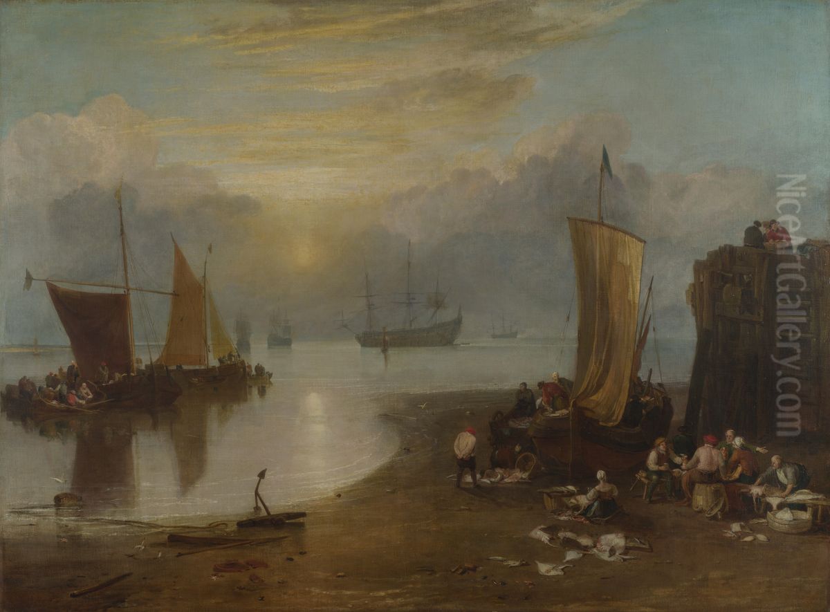 Sun Rising through Vapour Oil Painting by J. M. W. Turner