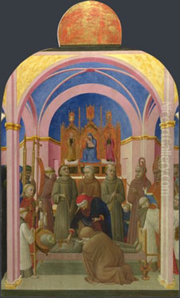 funerali di san francesco Oil Painting by Stefano di Giovanni