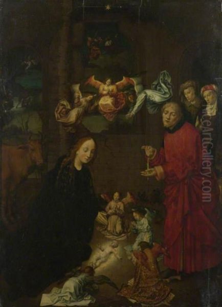 The Nativity, at Night Oil Painting by Hugo Van Der Goes
