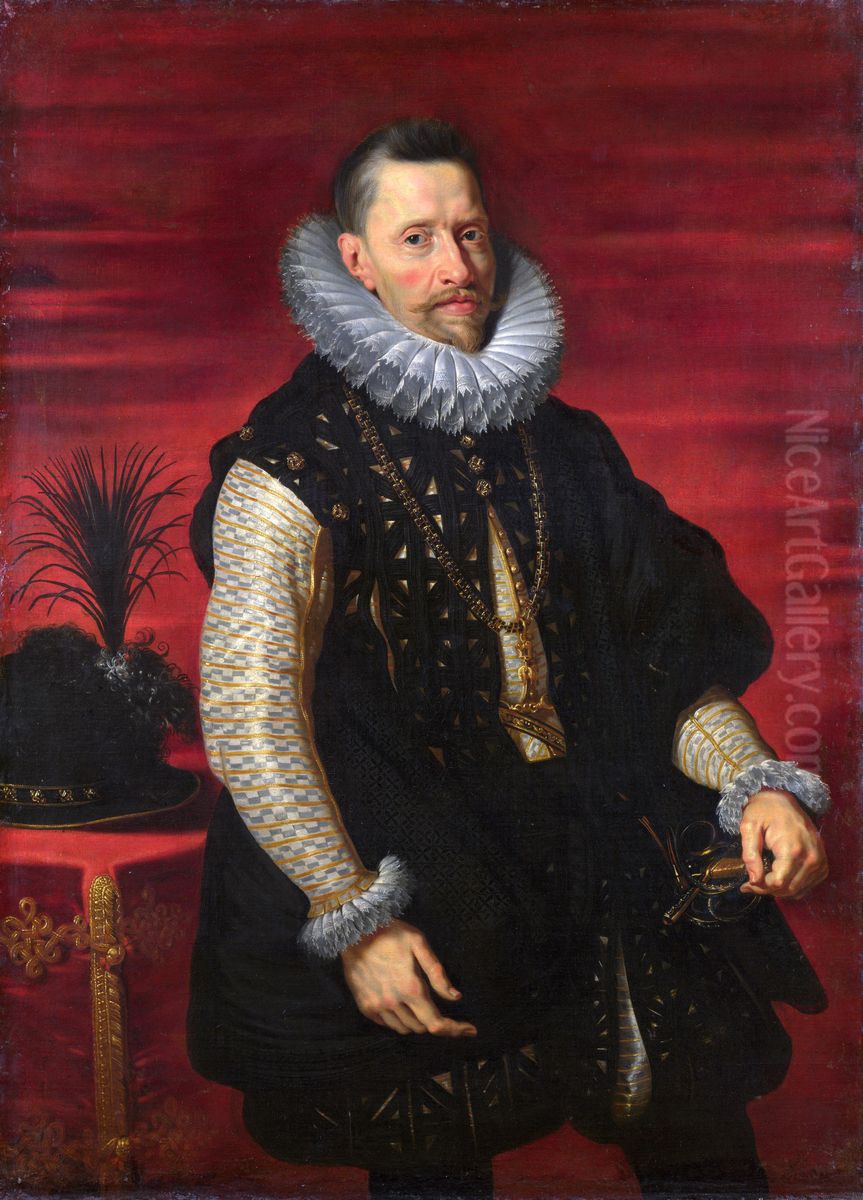 Portrait of the Archduke Albert Oil Painting by (studio of) Rubens, Peter Paul