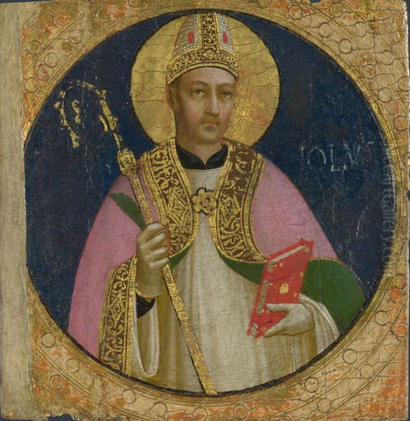 Saint Romulus Oil Painting by Fra Angelico Saint Romulus Oil Painting by Fra Angelico