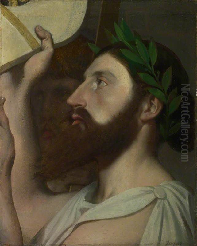 Pindar and Ictinus Oil Painting by Jean Auguste Dominique Ingres