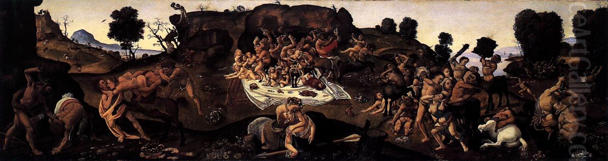 Battle of Lapiths and Centaurs Oil Painting by Piero Di Cosimo