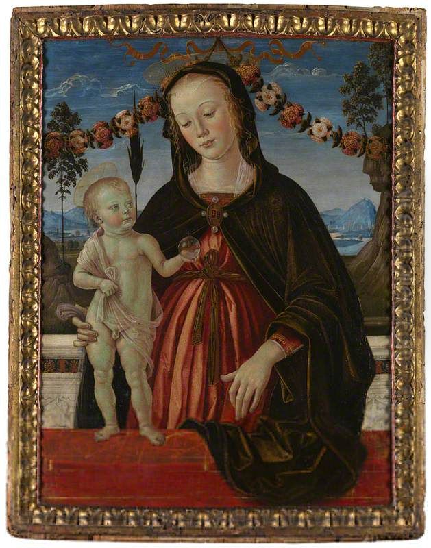The Virgin and Child Oil Painting by Fiorenzo di Lorenzo
