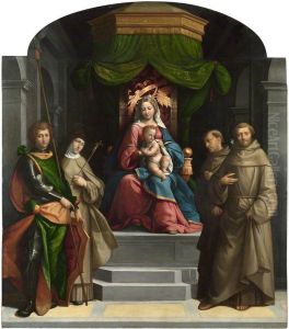 The Madonna and Child enthroned with Saints