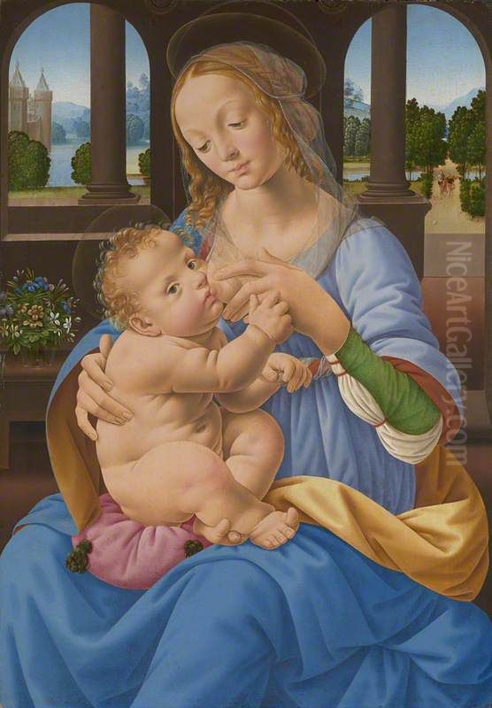 The Virgin and Child Oil Painting by Lorenzo Di Credi
