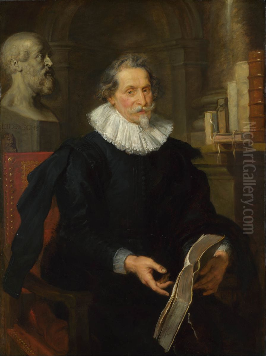 Portrait of Ludovicus Nonnius Oil Painting by (studio of) Rubens, Peter Paul