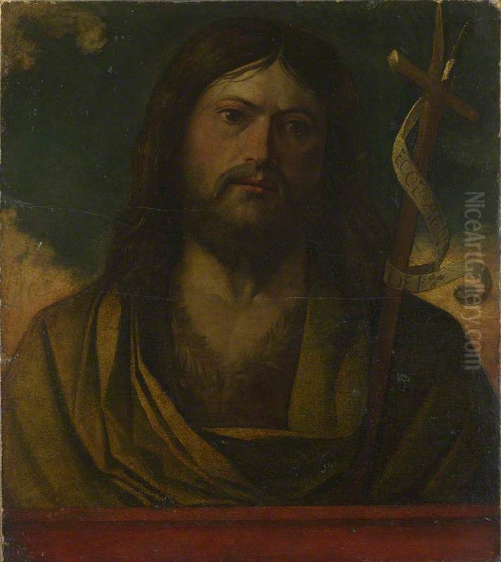Saint John the Baptist Oil Painting by Giovanni Buonconsiglio