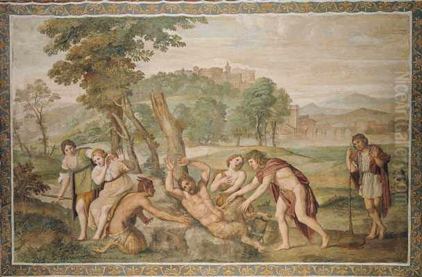 Die Schindung des Marsyas Oil Painting by Domenico Zampieri (Domenichino)