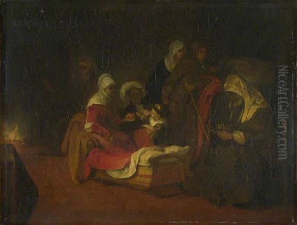 The Naming of Saint John the Baptist Oil Painting by Barent Fabritius