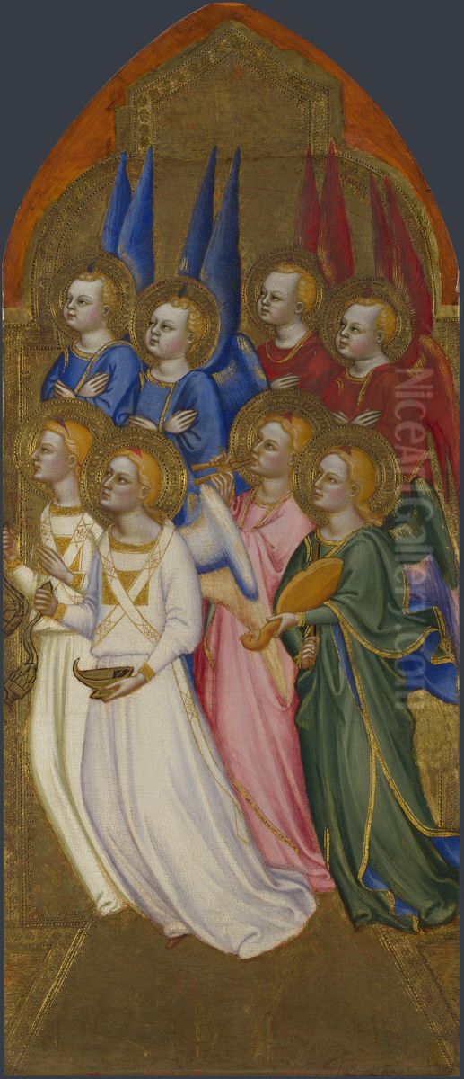 Polyptych San Pier Maggiore Oil Painting by Jacopo di Cione