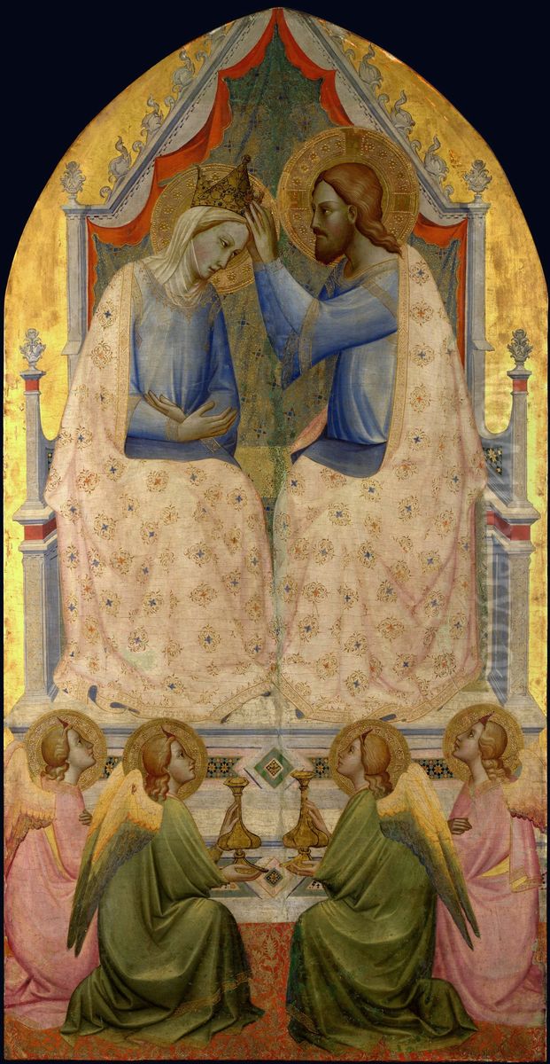 Coronation of the Virgin Oil Painting by Agnolo Gaddi